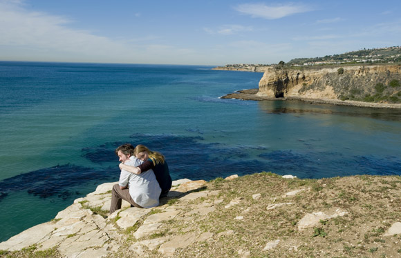 Barb and Wilder are photographed at the edge of Inspiration Point in Palos Verdes on 2/15/13.